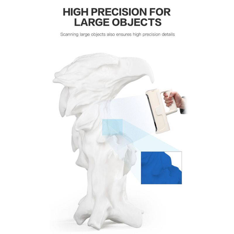 Original Creality CR-SCAN01 Portable 3D Scanner 3D Modeling Scanner High Precision Support OBJ/STL Output with Turntable for 3D Printing Industrial Design Modeling