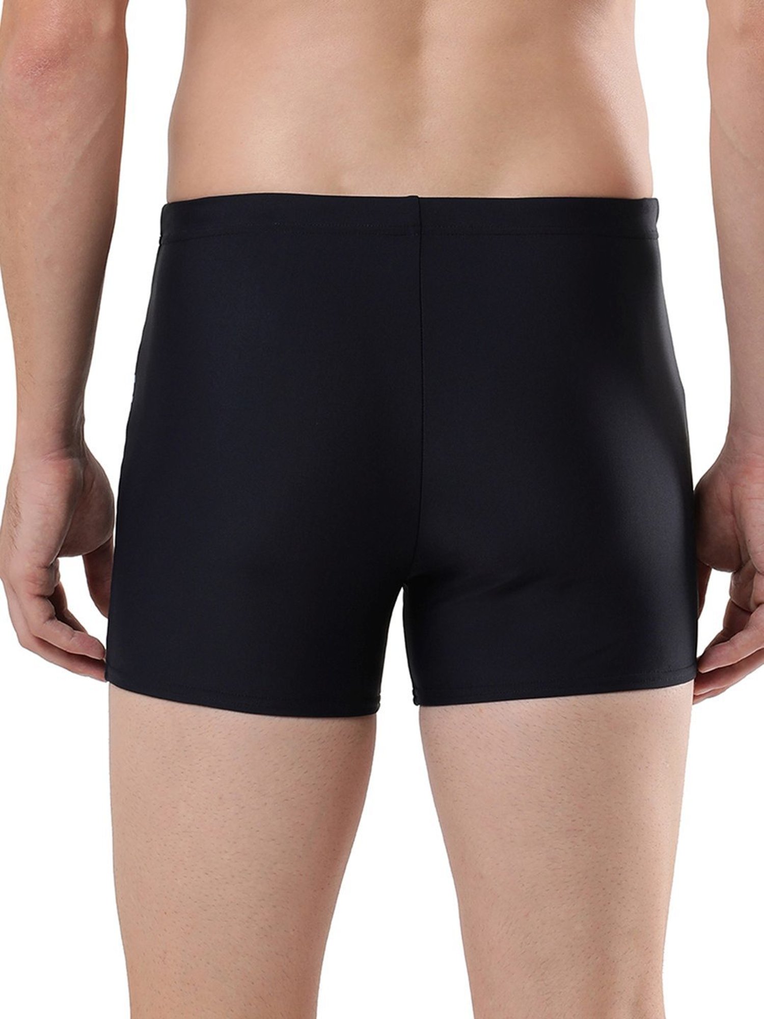 Speedo Navy Regular Fit Self Pattern Swimwears