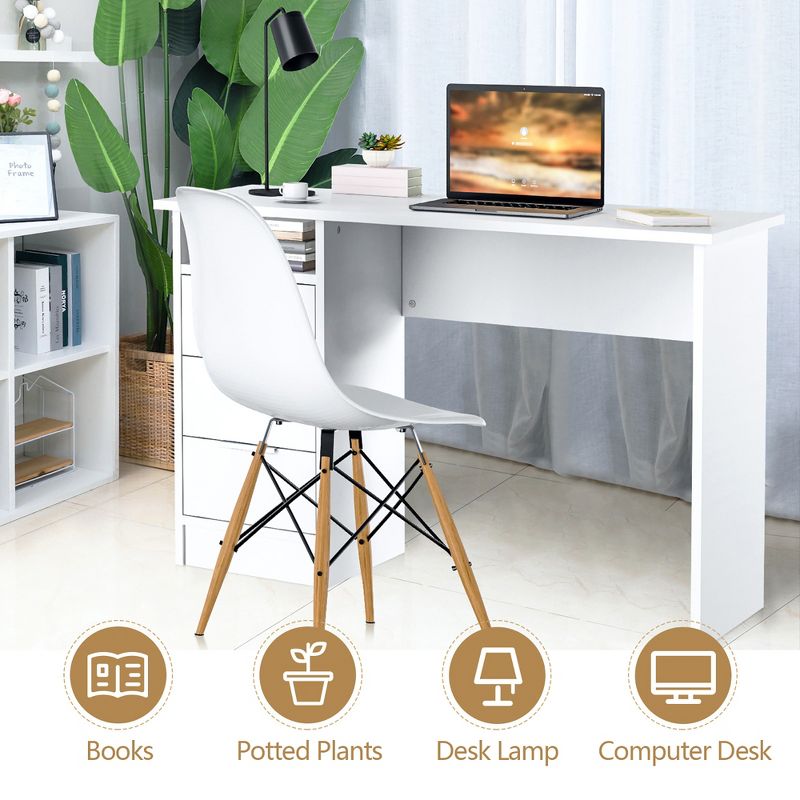 Oren Lacquer Desk White Safavieh - Safavieh