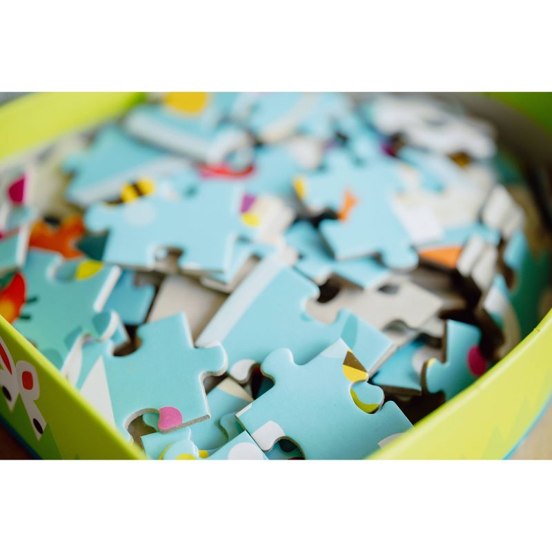 Chuckle & Roar Happy Easter Egg-Shaped Jigsaw Puzzle 100pc