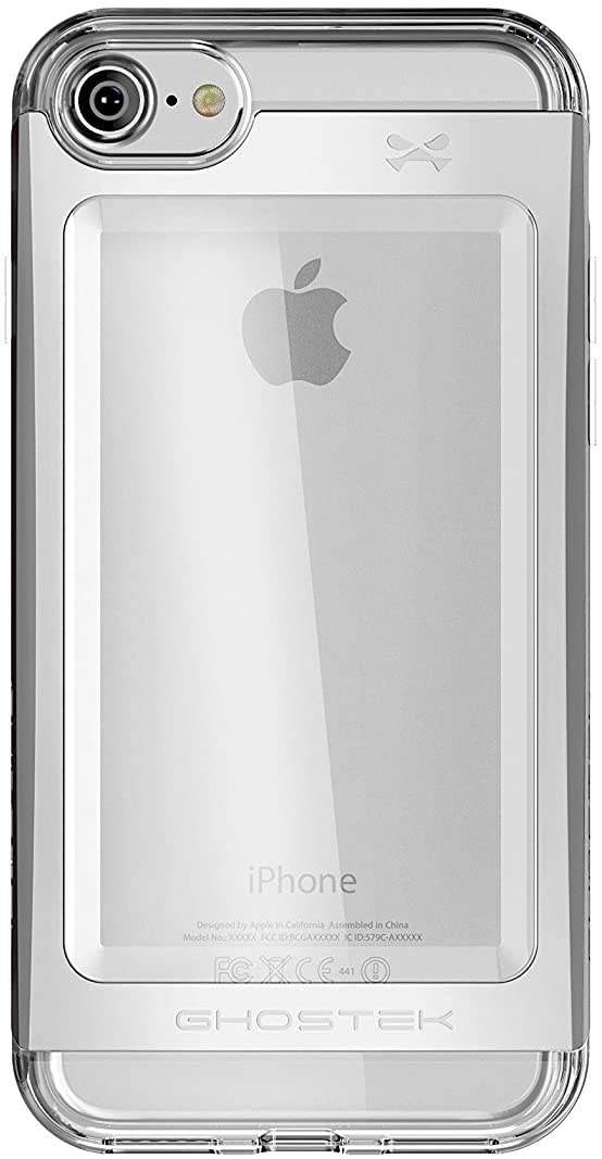 Ghostek Cloak Clear iPhone 7 Plus, iPhone 8 Plus Case with Slim Metal Bumper Design Shockproof Heavy Duty Protection Wireless Charging 2017 iPhone 8 Plus, 2016 iPhone 7 Plus (5.5 Inch) - (Gold)