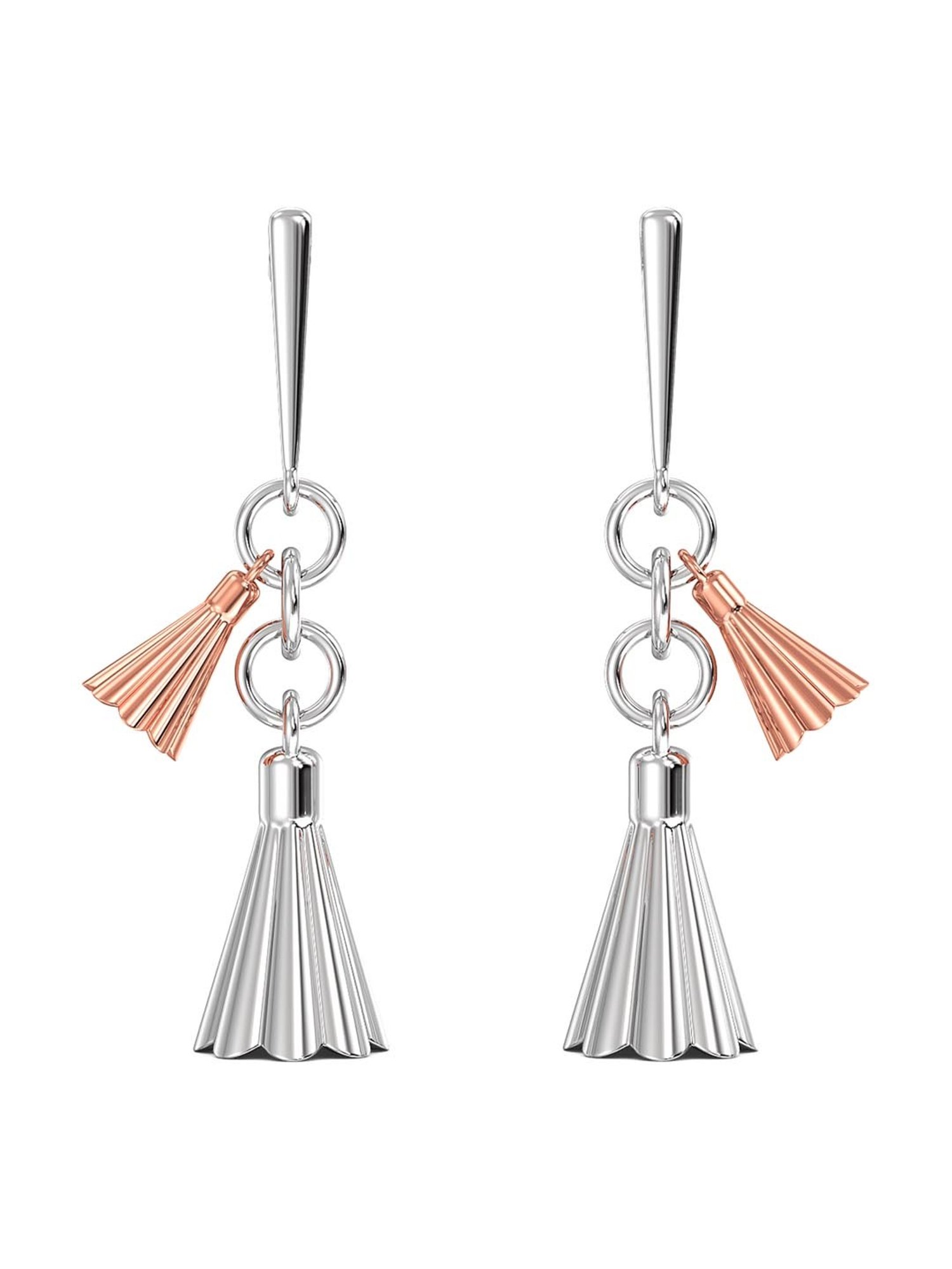 Joyalukkas 950 Platinum Unique Dangling Earrings