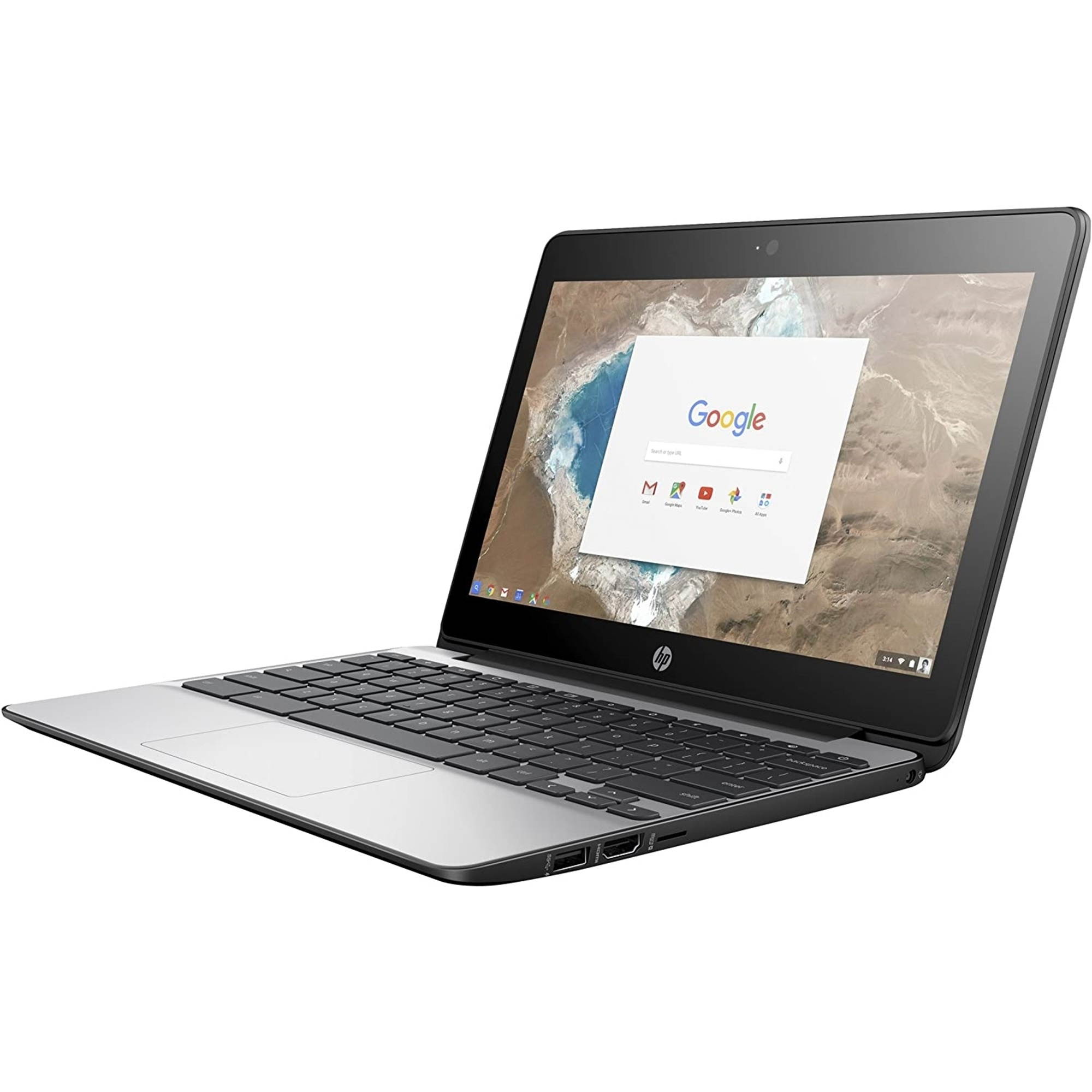 HP Chromebook 11-V019WM 11.6" Touch 4GB 16GB Intel Celeron N3060 X2 1.6GHz, Black (Scratch and Dent)