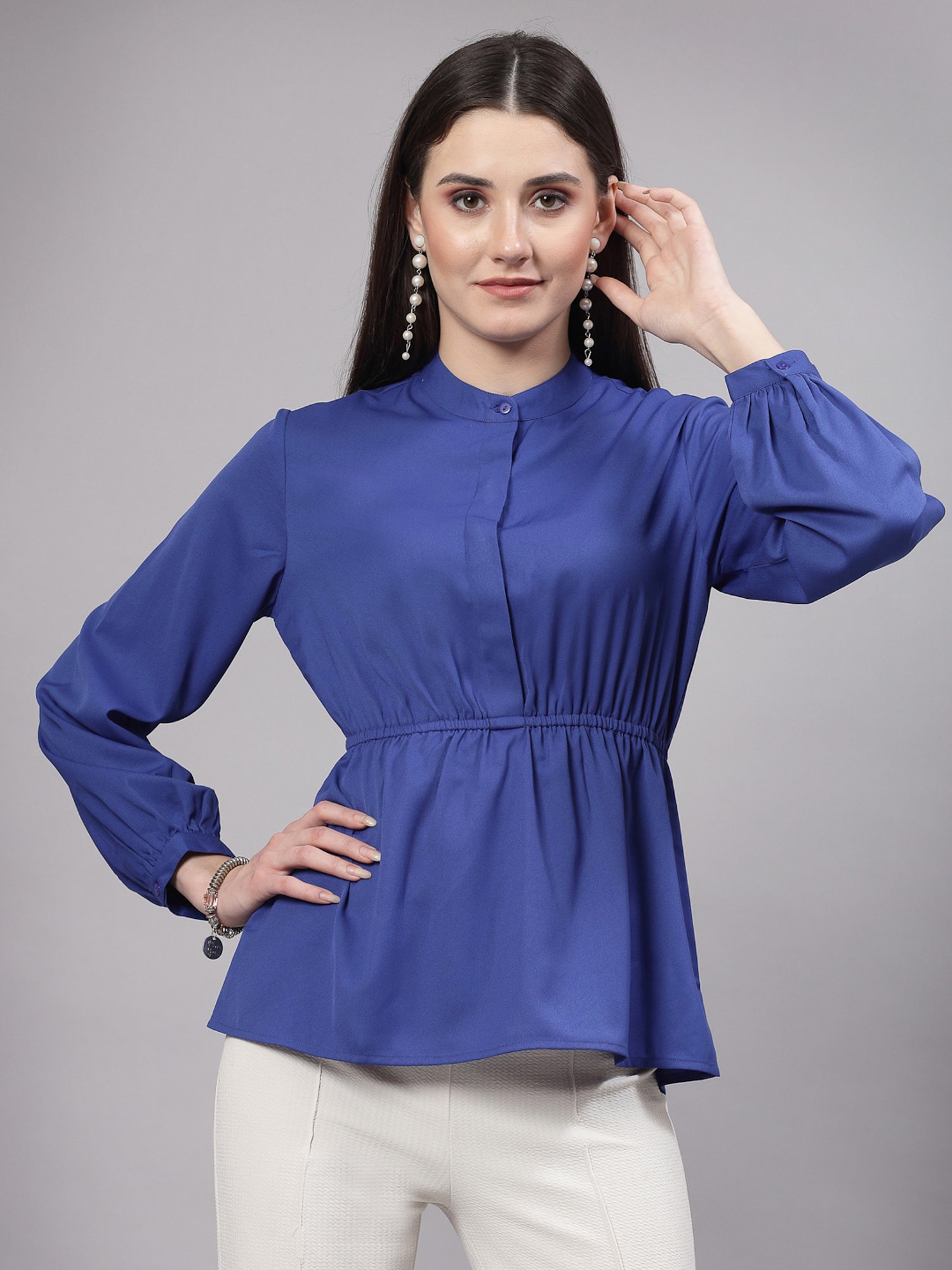 Style Quotient Blue Regular Fit Top