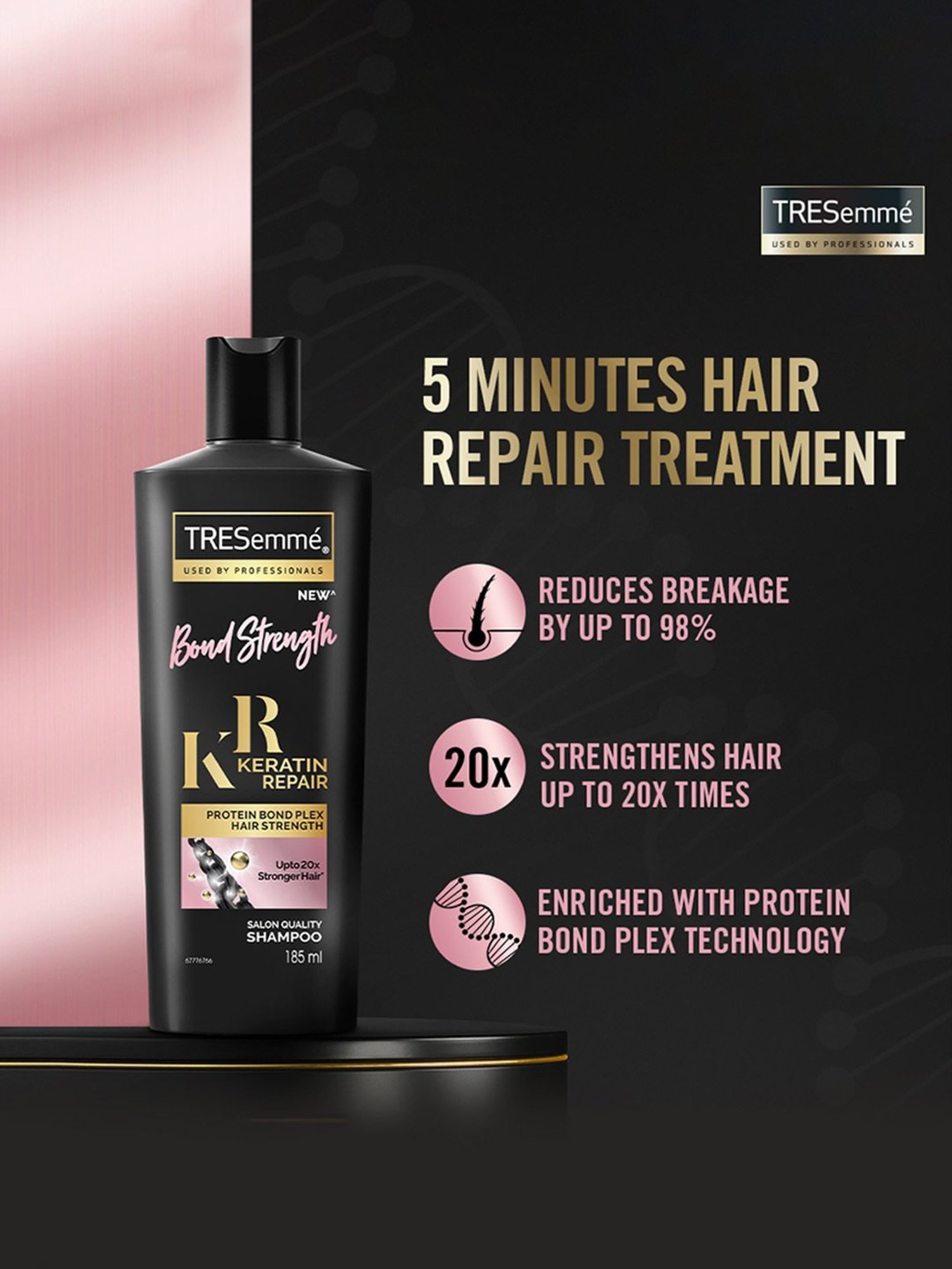 Tresemme Keratin Repair Bond Strength Shampoo - 580 ml