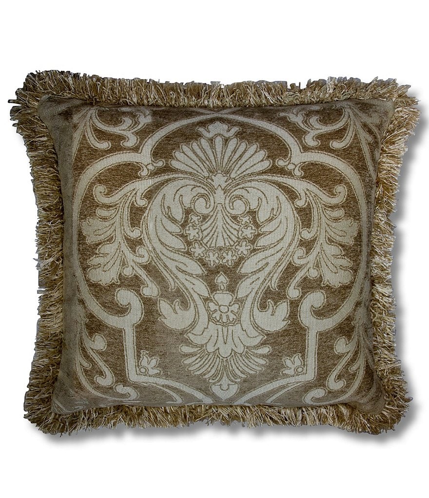 Thread and Weave Westlake Chenille & Fringed Square Pillow