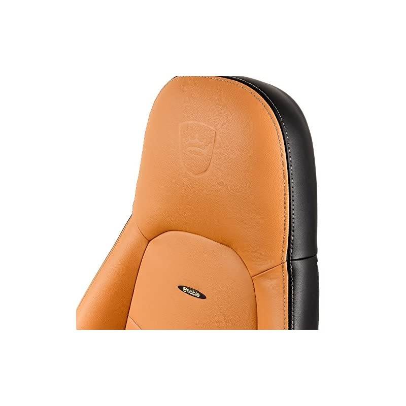 ICON Gaming Chair - Office Chair - Desk Chair - Real Leather - Midnight Blue/Graphite