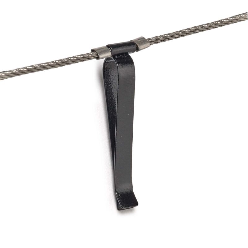 Design Ideas Kirby Photo Clips - 8 Clips on 4ft Cable - Black, 48" x 0.1" x 1.4"