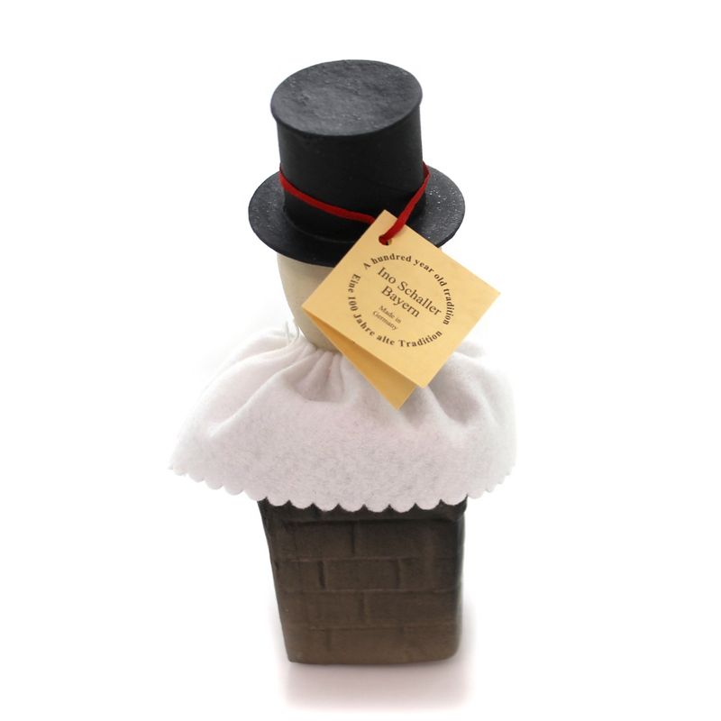 Halloween 7.5" Skeleton Skull Candy Container Ino Schaller Papermache  -  Decorative Figurines