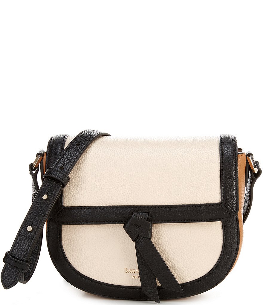 kate spade new york Knott Colorblock Medium Saddle Crossbody Bag