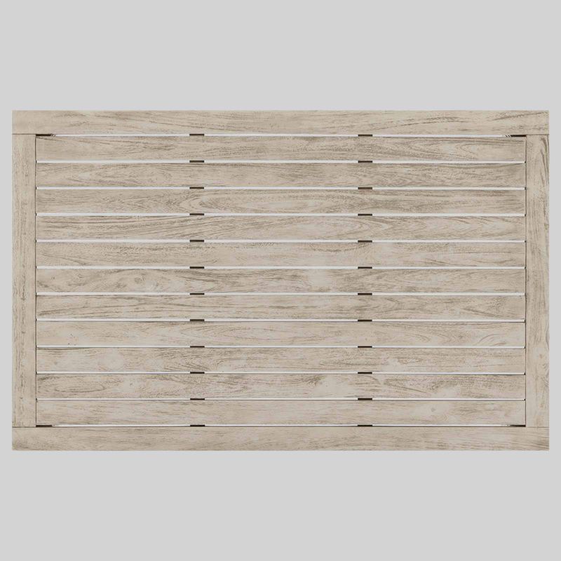Wiscasset Outdoor Patio Acacia Wood Coffee Table - Light Gray - Modway