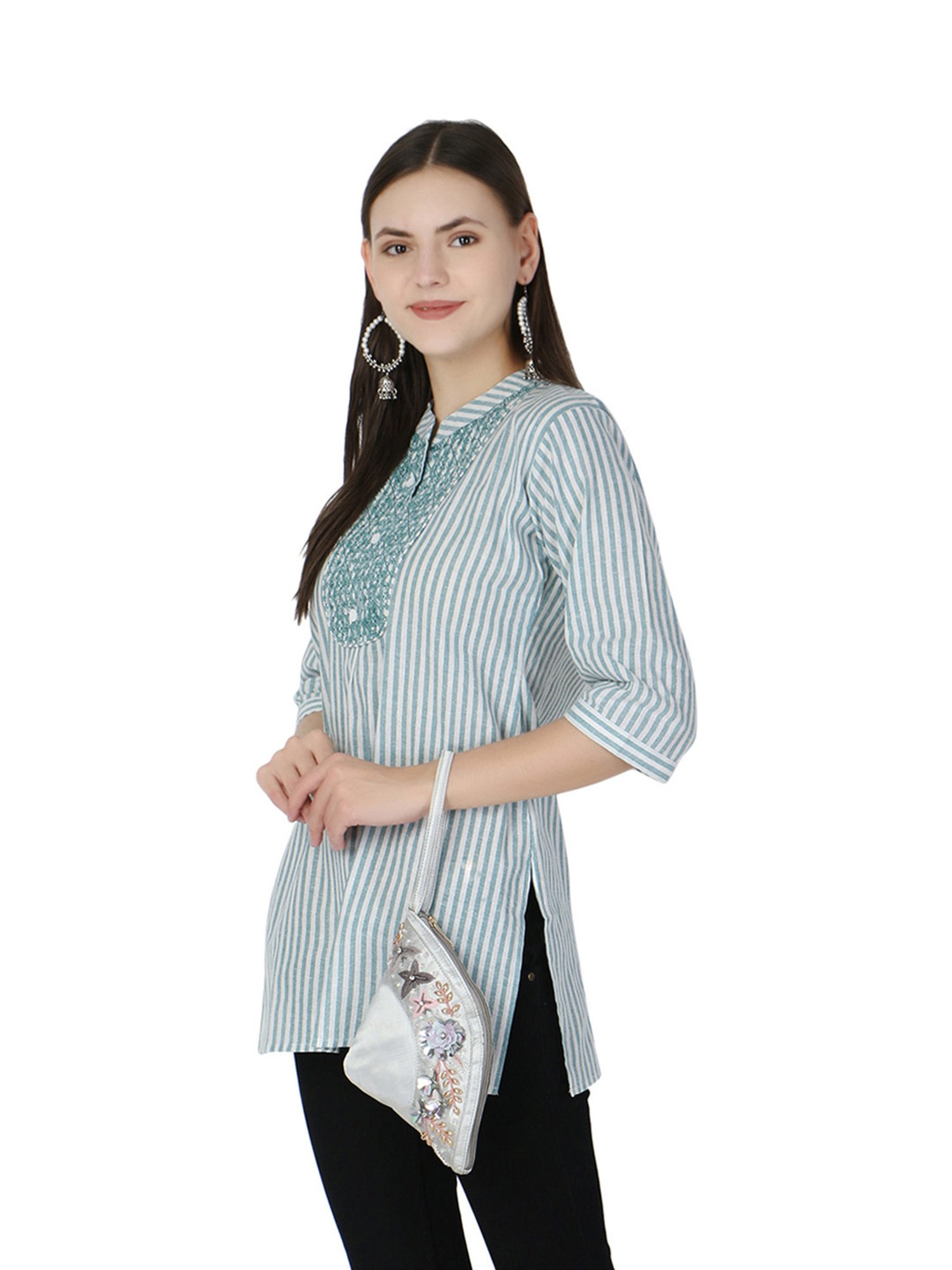 Call It Spring Silver Embellished Potli