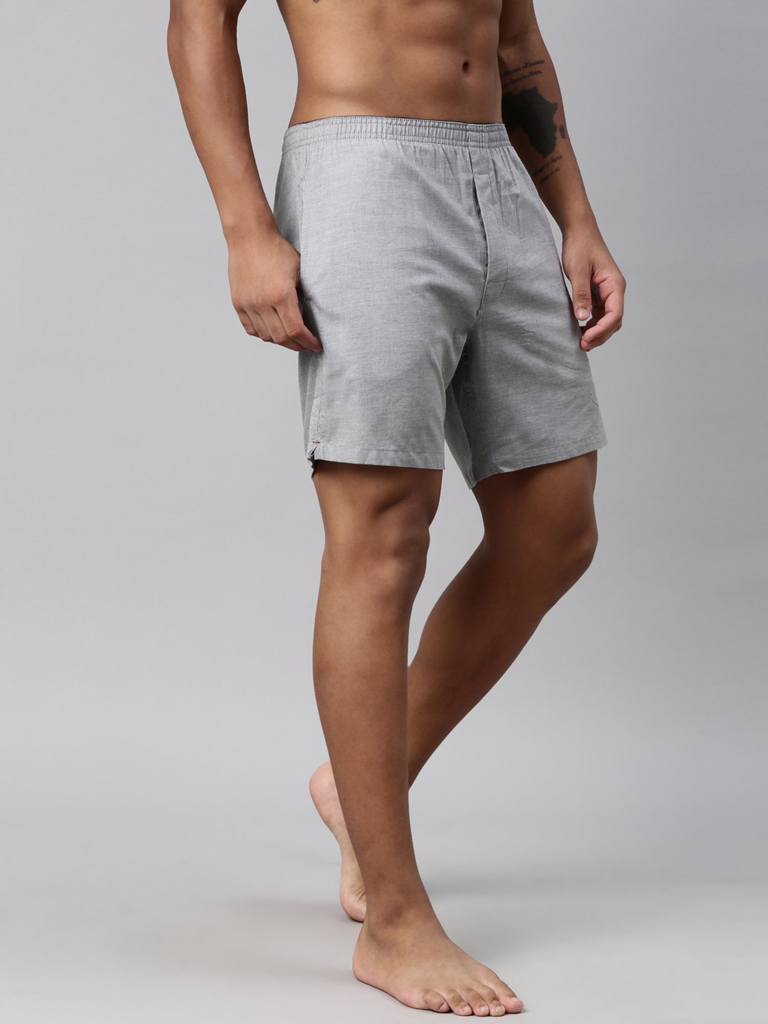 Levi's Grey Cotton Regular Fit Boxers
