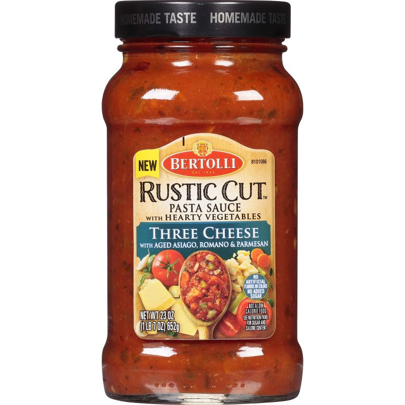 Bertolli Rustic Cut Three Cheese Pasta Sauce 23oz