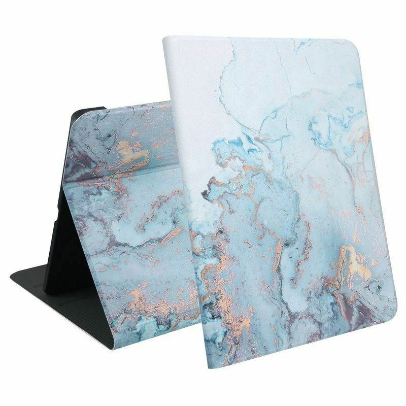 For  iPad Pro 11" 2018/Pro 11" 2020 Blue Marble Leather Case Cover