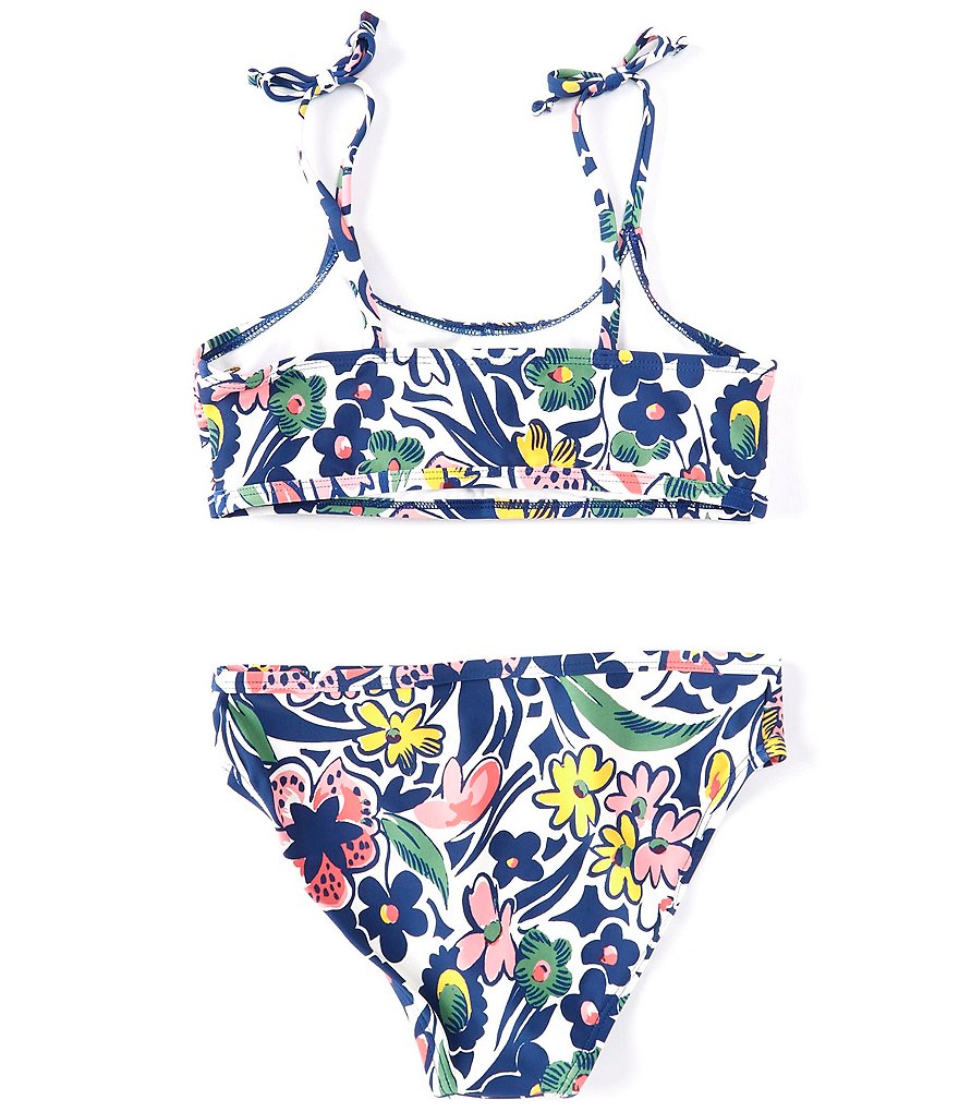 Roller Rabbit Big Girls 7-16 Family Matching Cha Chas Tie-Shoulder Two-Piece Swimsuit