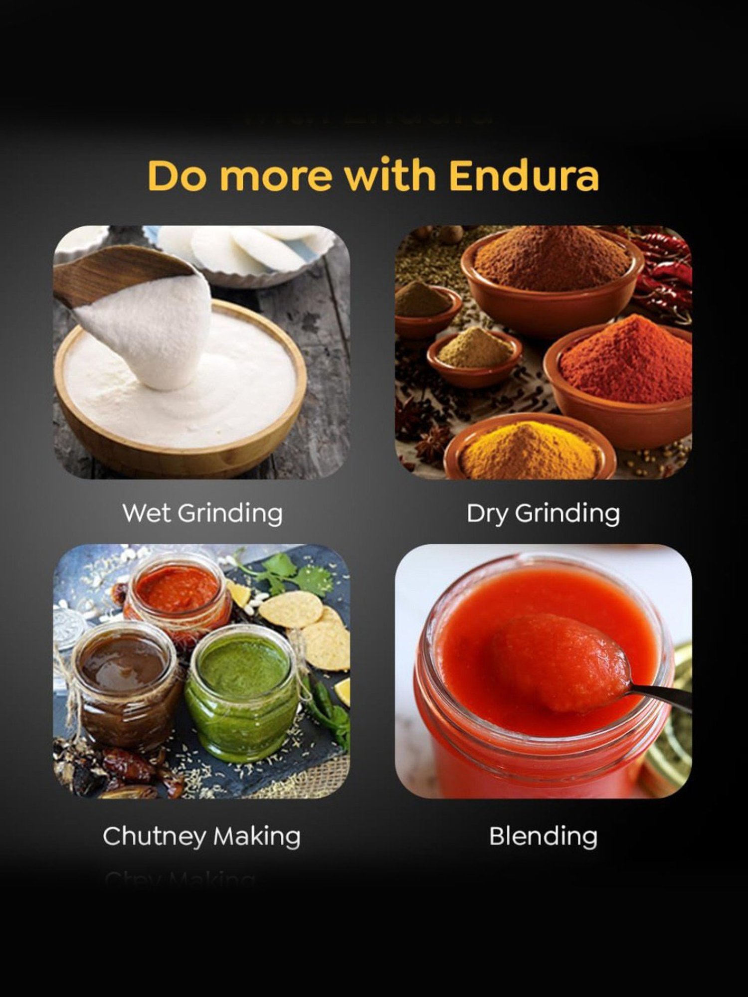 Prestige Endura Multicolor 1000W Mixer Grinder With 3 Jars