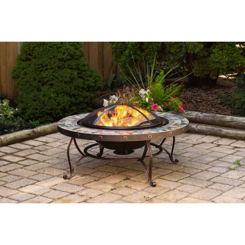 34" Juniper Slate Fire Pit - Pleasant Hearth