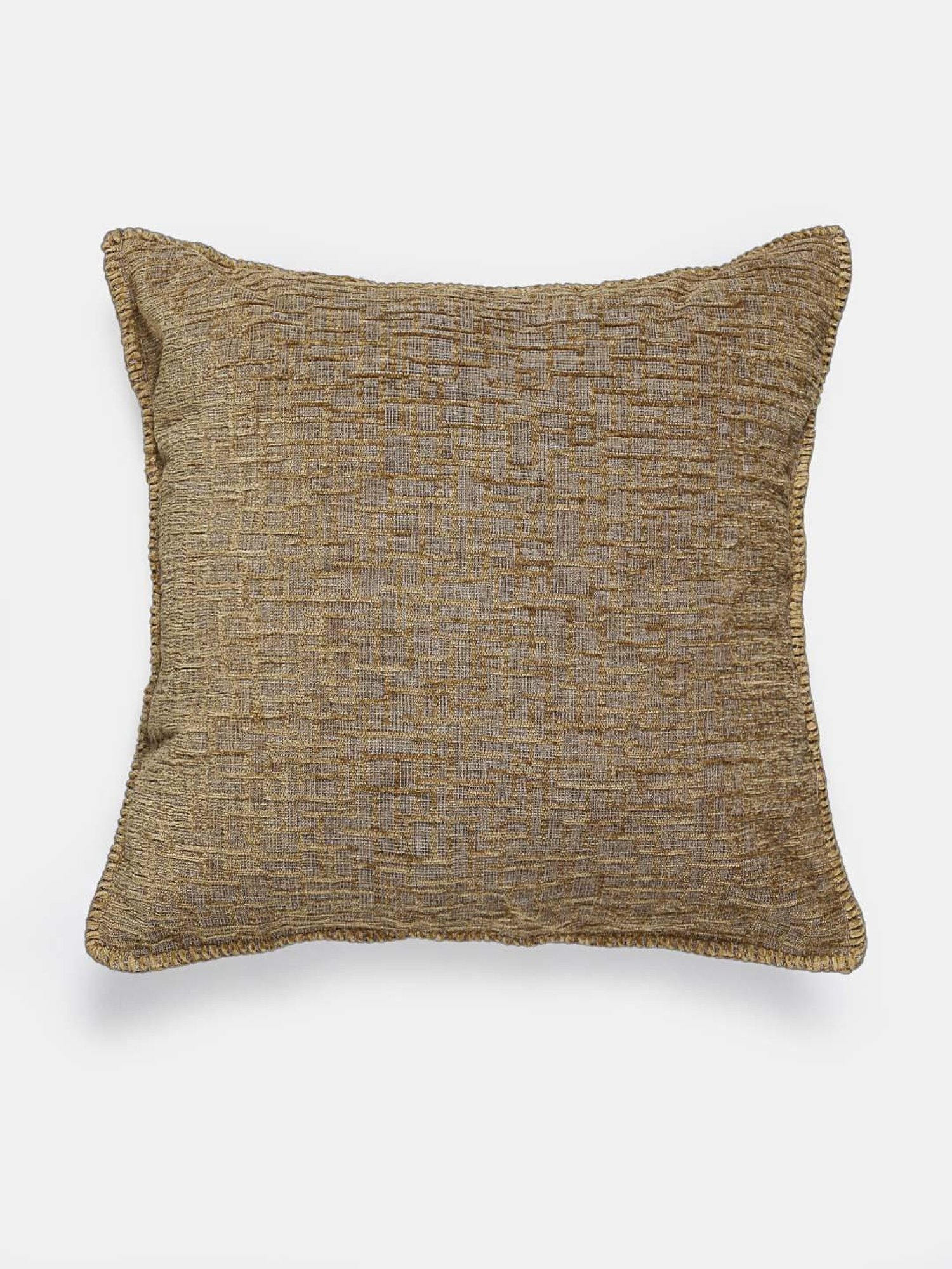 Saral Home Golden Chenille Cushion Covers - Set of 2