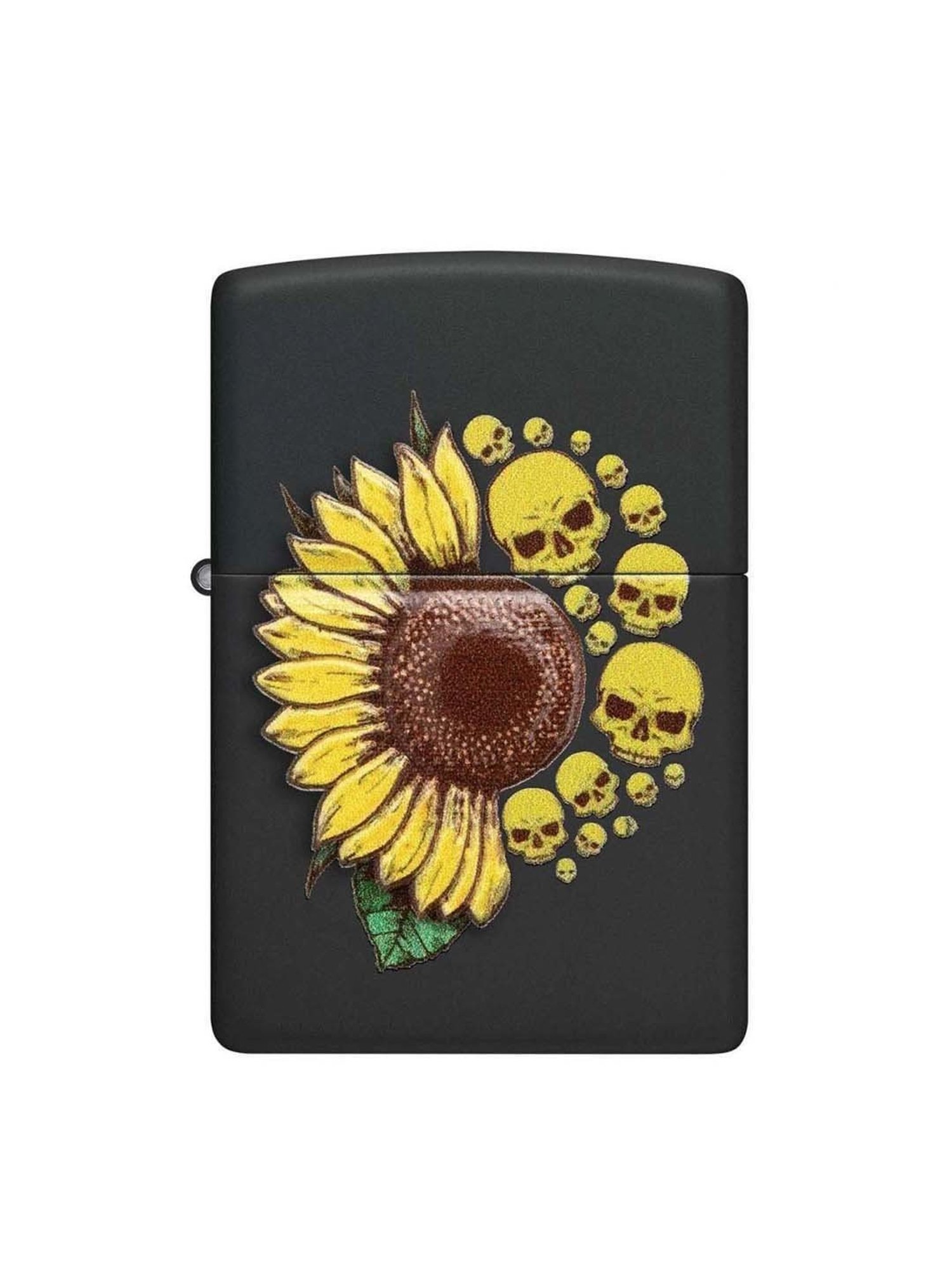 ZIPPO Black & Yellow Brass Windproof Pocket Lighter