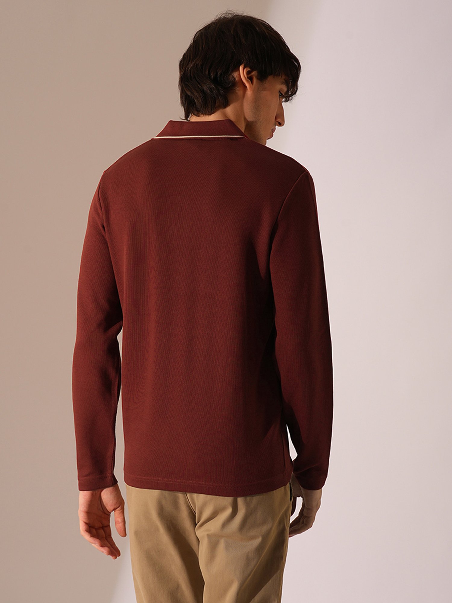 Selected Homme Red Organic Cotton Slim T-Shirt