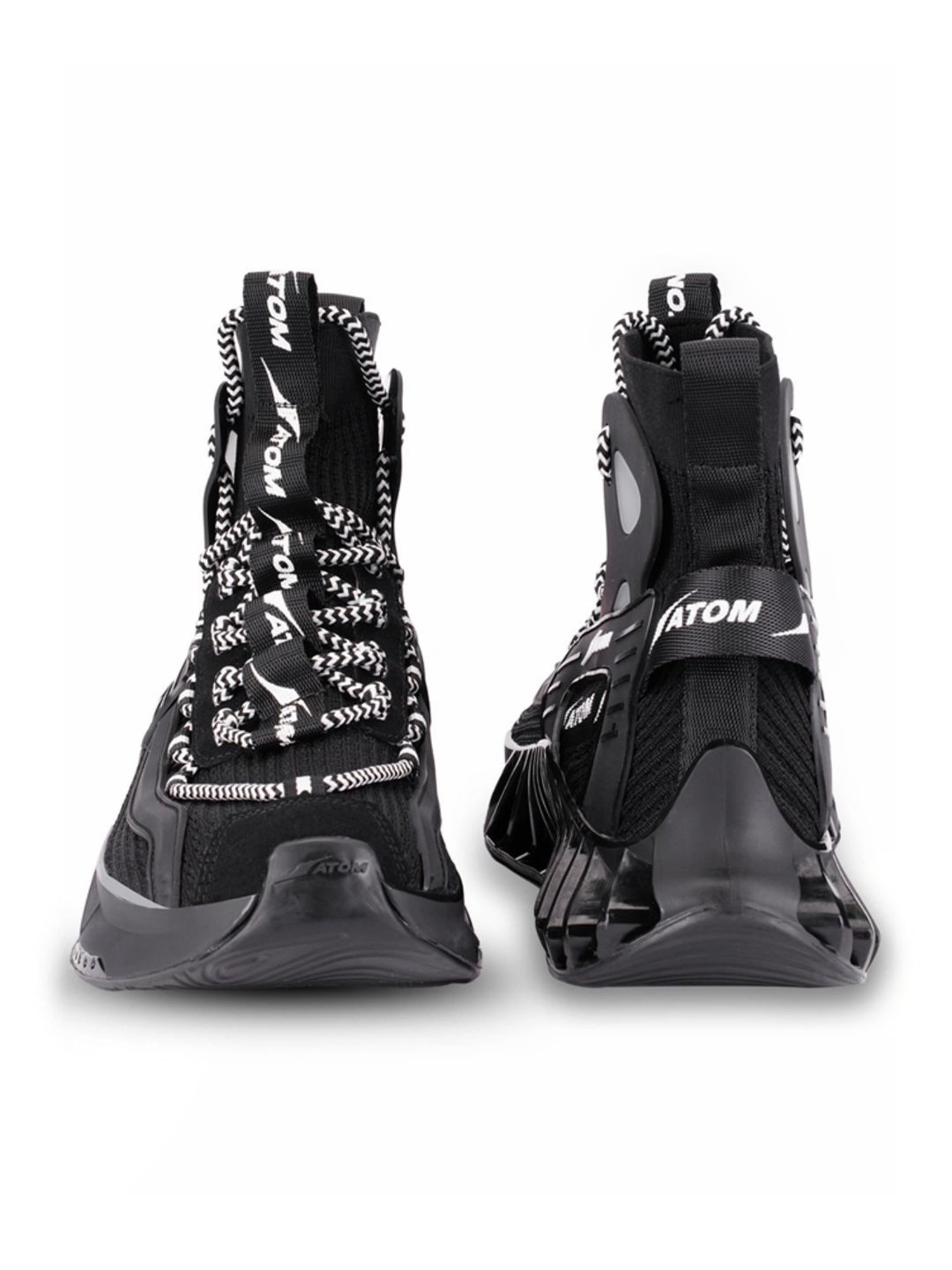 Atom Men's High Tops Black Running Shoes