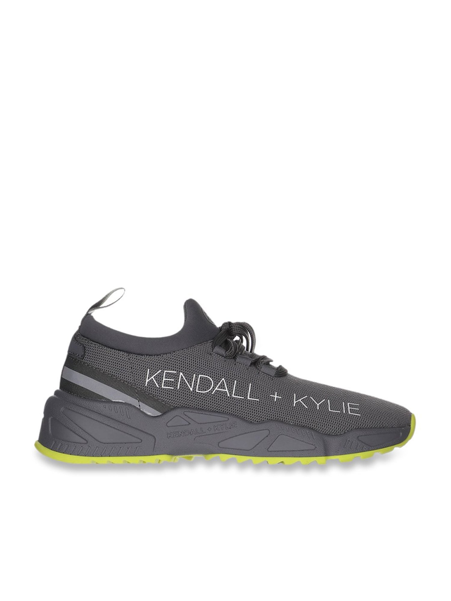 Kendall + Kylie Women's EQUATOR Low Top Lace Up Grey Sneakers