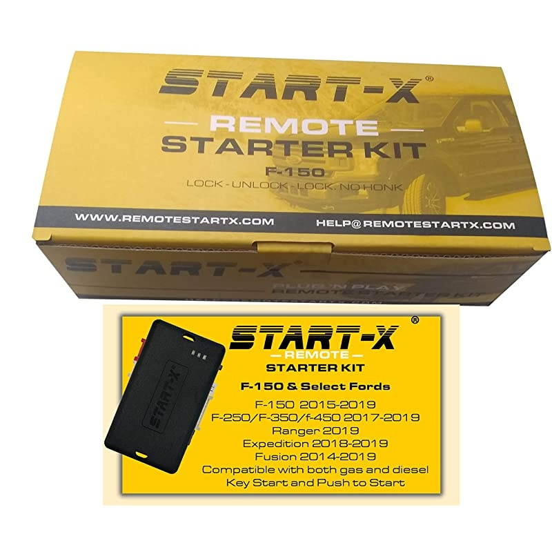 Remote Starter For F-150 2015-2019, F-250 17-19, Ranger 19, Expedition 18-19, Edge 16-19, Fusion 14-19 (NO HONK-LOCK-UNLOCK-LOCK)