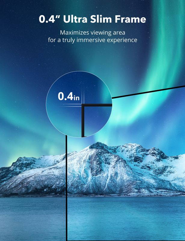 Projector Screen, VAVA 100&rdquo; 4K Ultra HD 16:9 Ambient Light Rejecting Fixed Frame Projector Screen, Ceiling Light Rejecting Projection Screen for Ultra-Short Throw Projectors