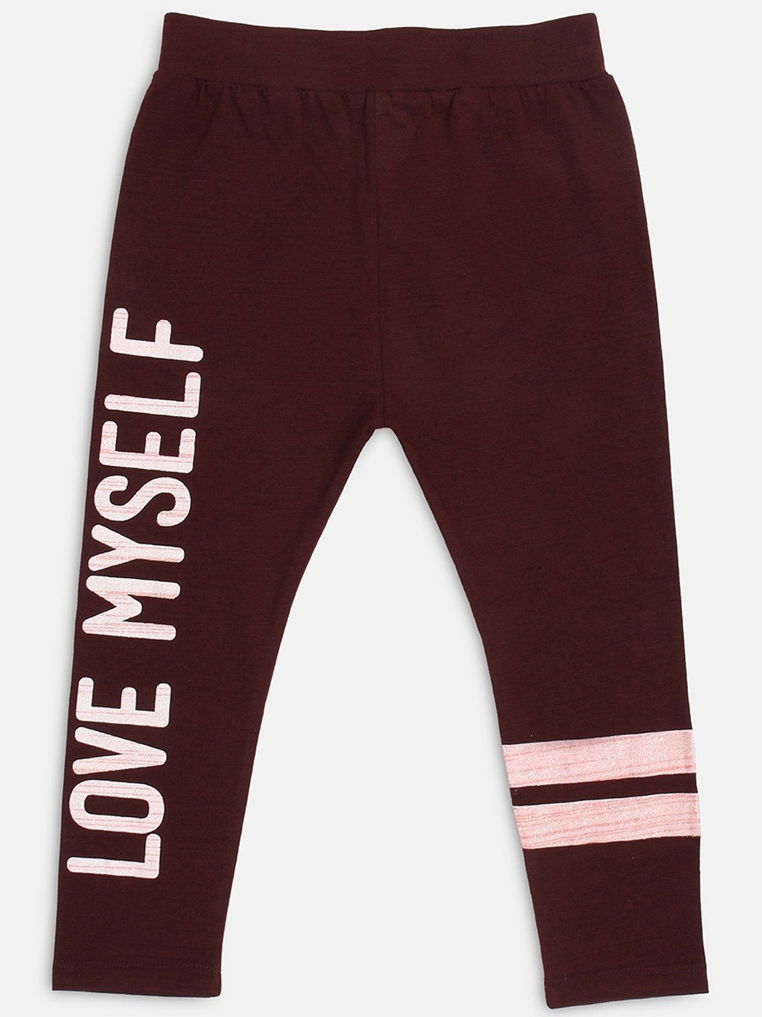 ZIAMA Girls Wine Printed Capri