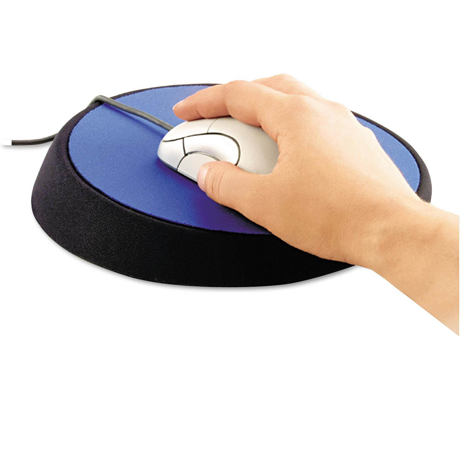 Allsop Wrist Aid Ergonomic Circular Mouse Pad 9" dia. Cobalt 26226