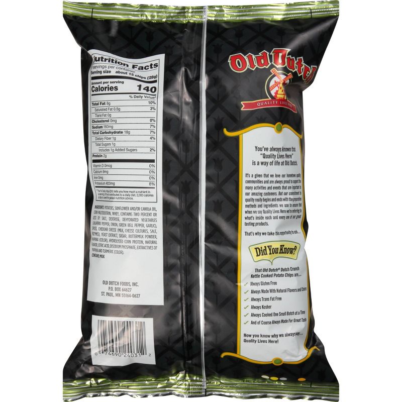 Old Dutch - Dutch Crunch Jalapeno & Cheddar Kettle Potato Chips - 9oz