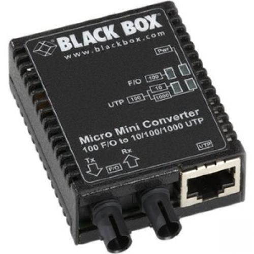 BLACK BOX LMC402A 10/100BT 100BFX MM 5K SC MEDIA CONVERTER