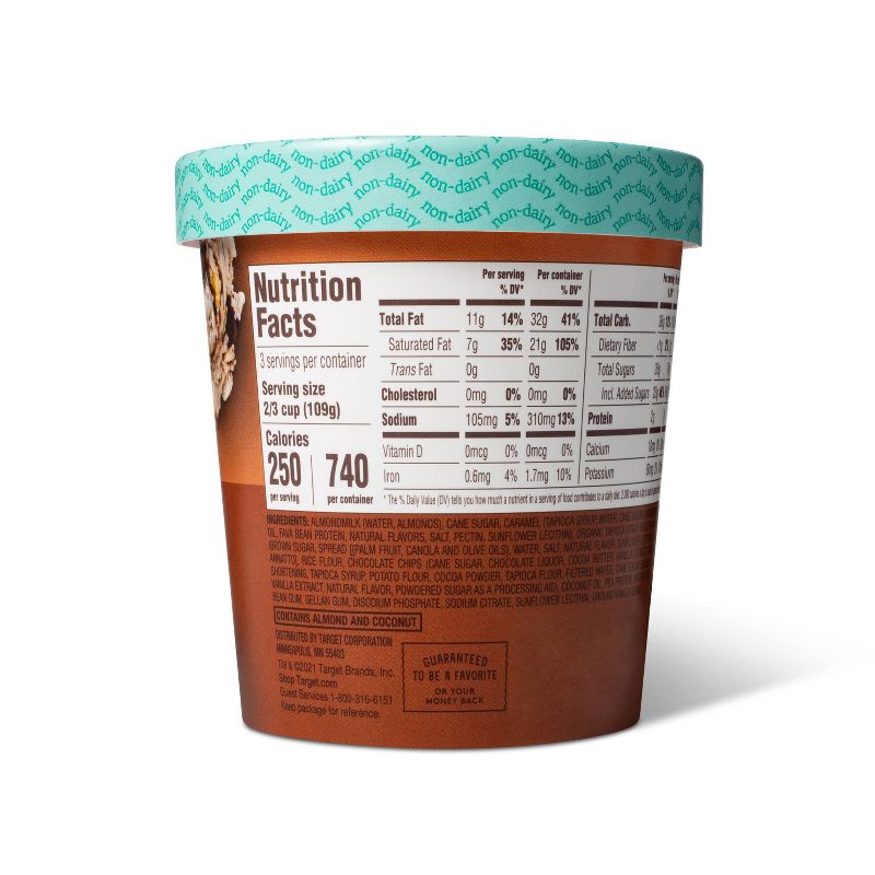 Caramel Fudge Brownie Frozen Dessert - 16oz - Favorite Day™