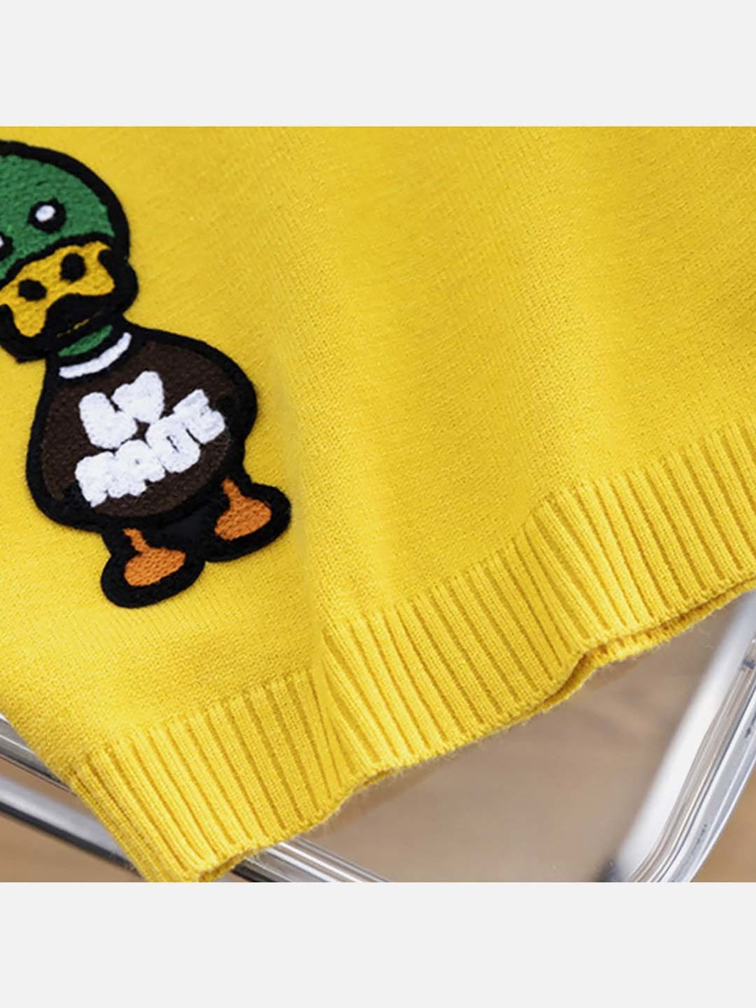 Little Surprise Box Kids Yellow Embroidered Sweater