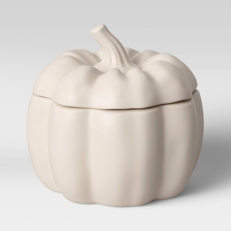 17.1oz Stoneware Pumpkin Soup Bowl White - Threshold™