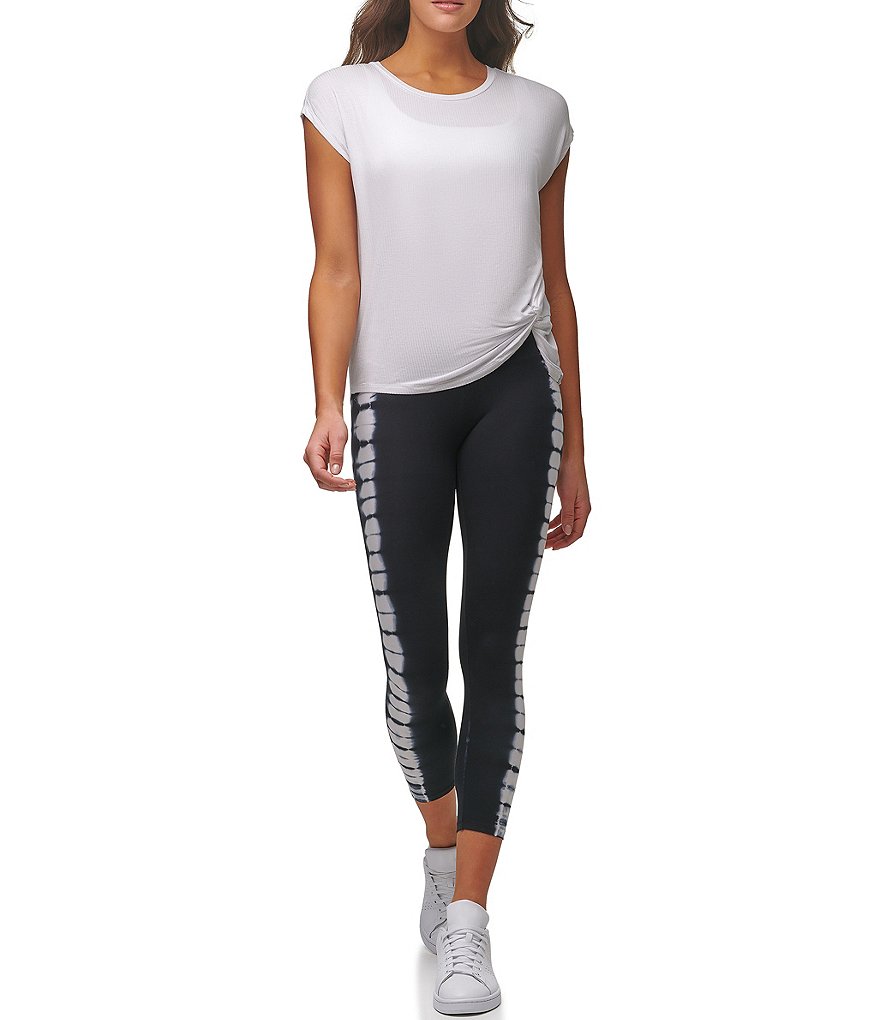 Karen Kane Short Sleeve Tie-Dye Hoodie