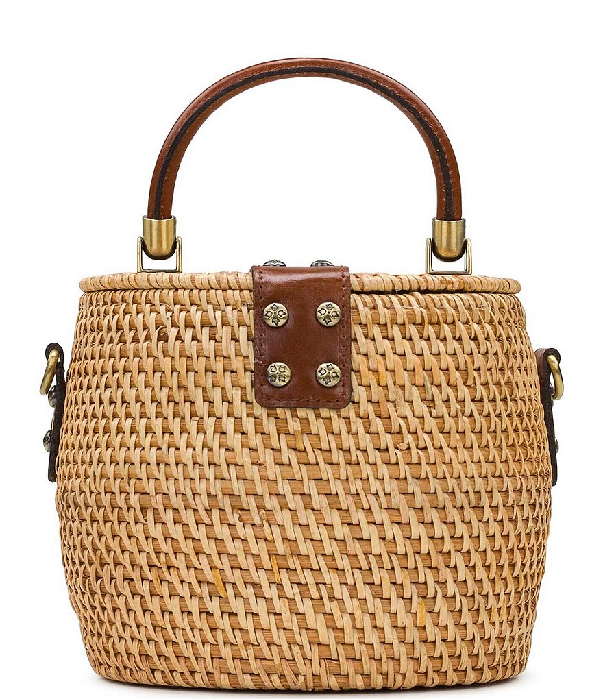 Patricia Nash Seasonal Collection Antiniana Vintage Inspired Straw Satchel Bag