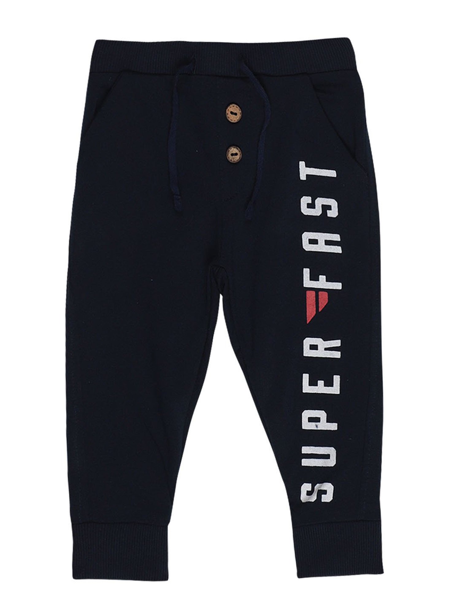 Bodycare Kids Navy Printed Trackpants
