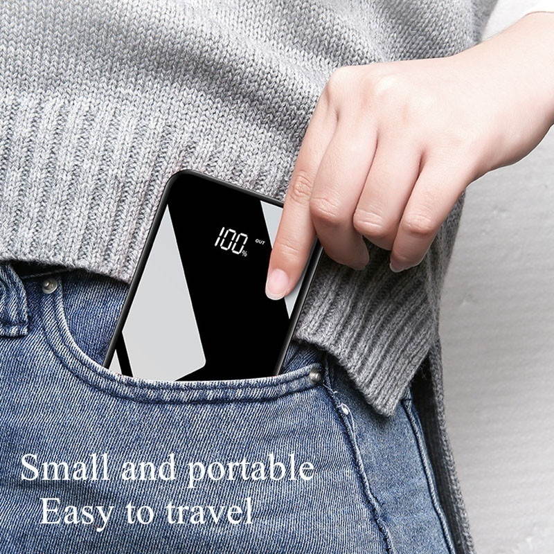 2021 New 900000mAh Popular Portable Charger External Battery Poverbank Power Bank Ultra Large Capacity 2 USB PowerBank