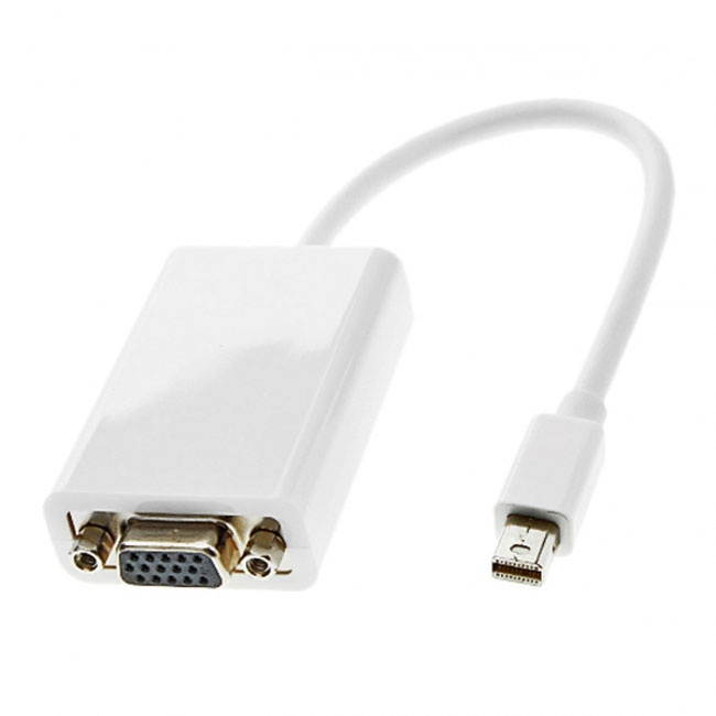 FVH Mini Displayport DP Source to VGA Adapter Cable for Apple Macbook & Monitor DP-008