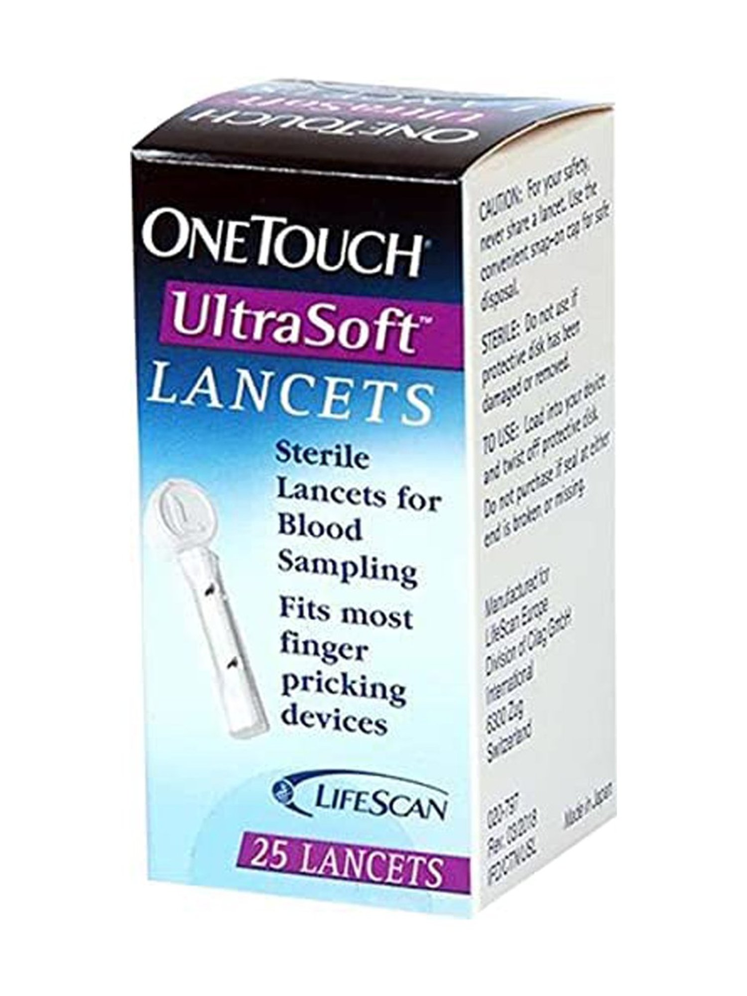 OneTouch UltraSoft Lancets | Pack of 50 Lancets | Designed for Less Pain