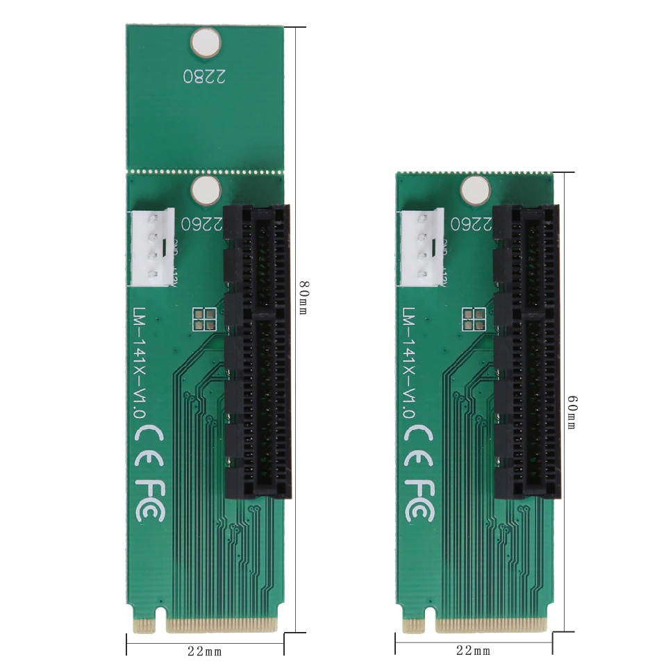 1Pcs m2 adapter m2 pcie M.2 NGFF SSD Male to PCI-e Express 4X Female m2 to pci-e Converter Adapter Card m.2 riser for BTC miner