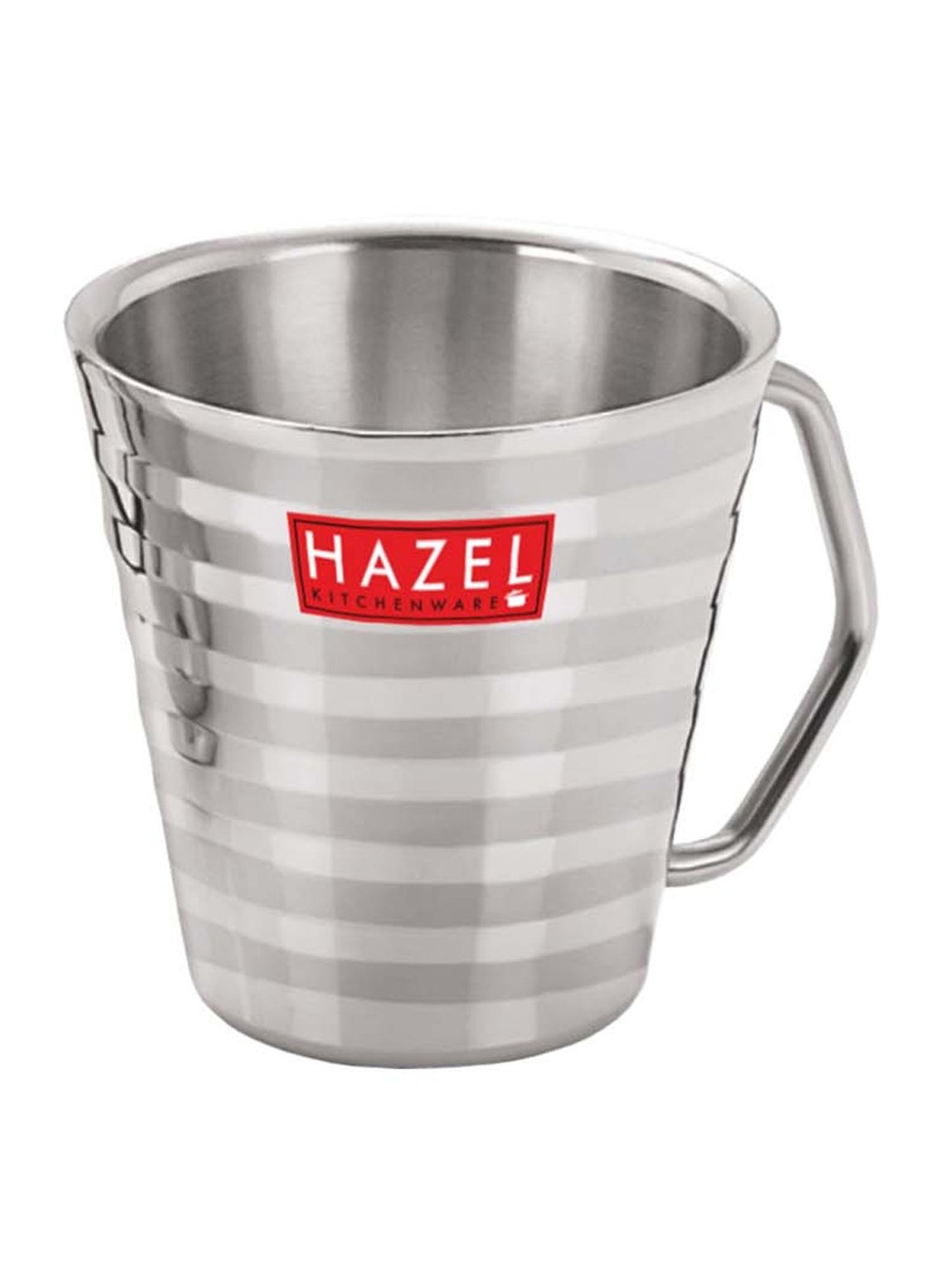 HAZEL Silver Stainless Steel Tea & Coffee Classic Mug - Set of 1