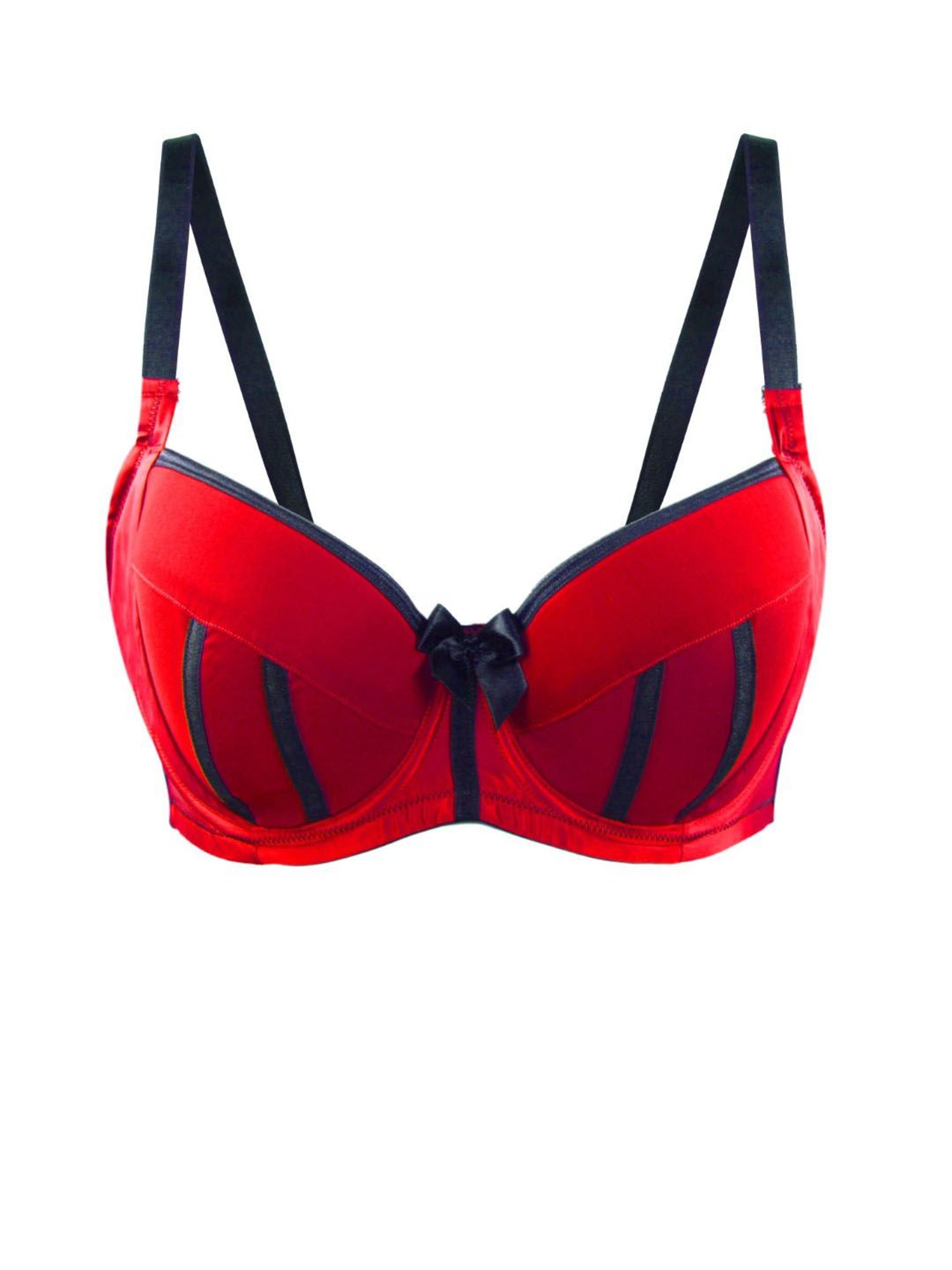 PARFAIT Red & Black Under Wired Padded Full Coverage Bra