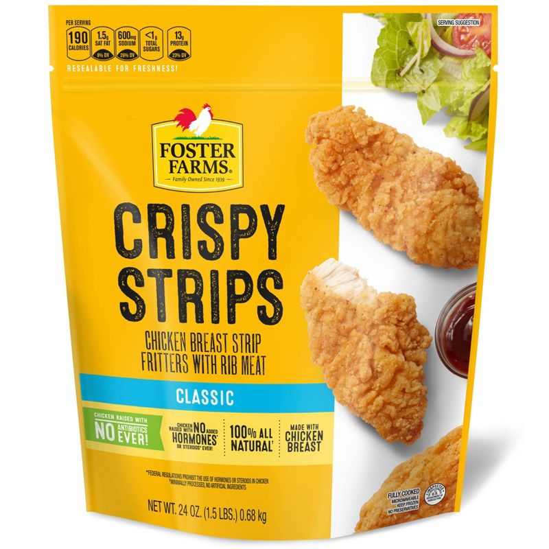 Foster Farms Crispy Chicken Strips - Frozen - 24oz