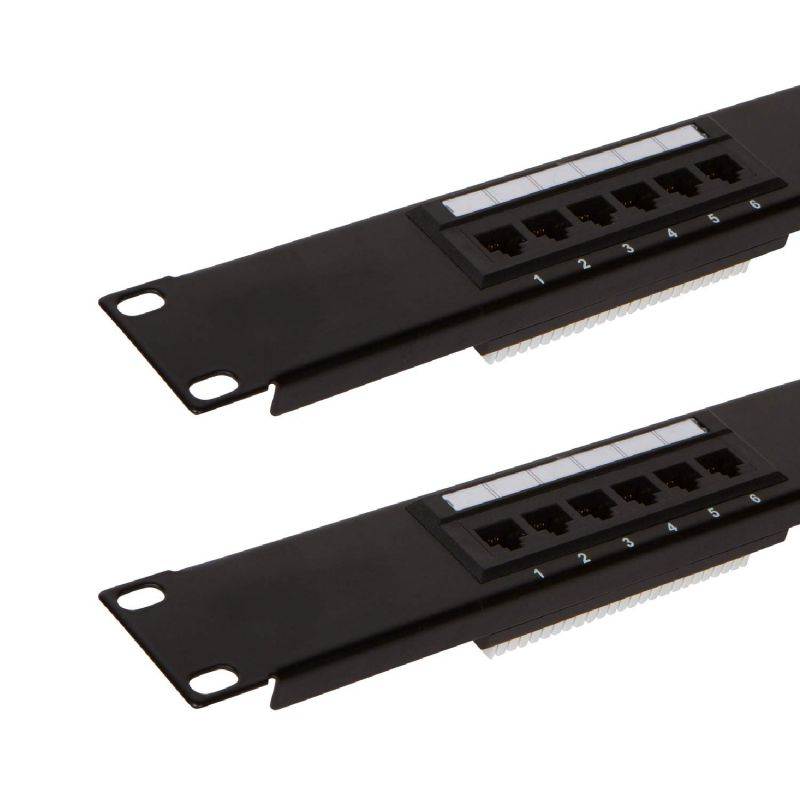 Buyer's Point Cat6 Patch Panel with Punch Down Tool and Cable Management System Pack of 2