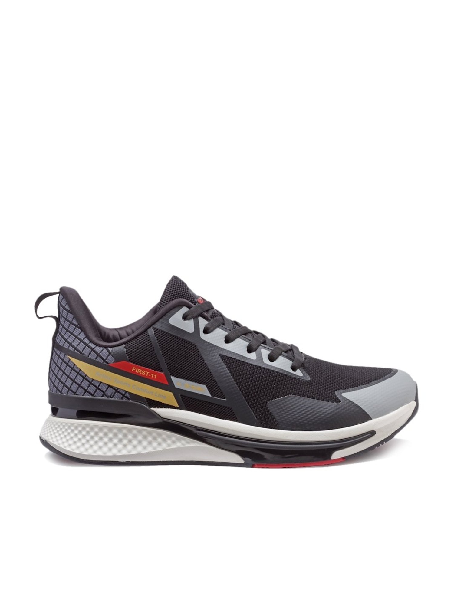 Action Men's Black Running Shoes