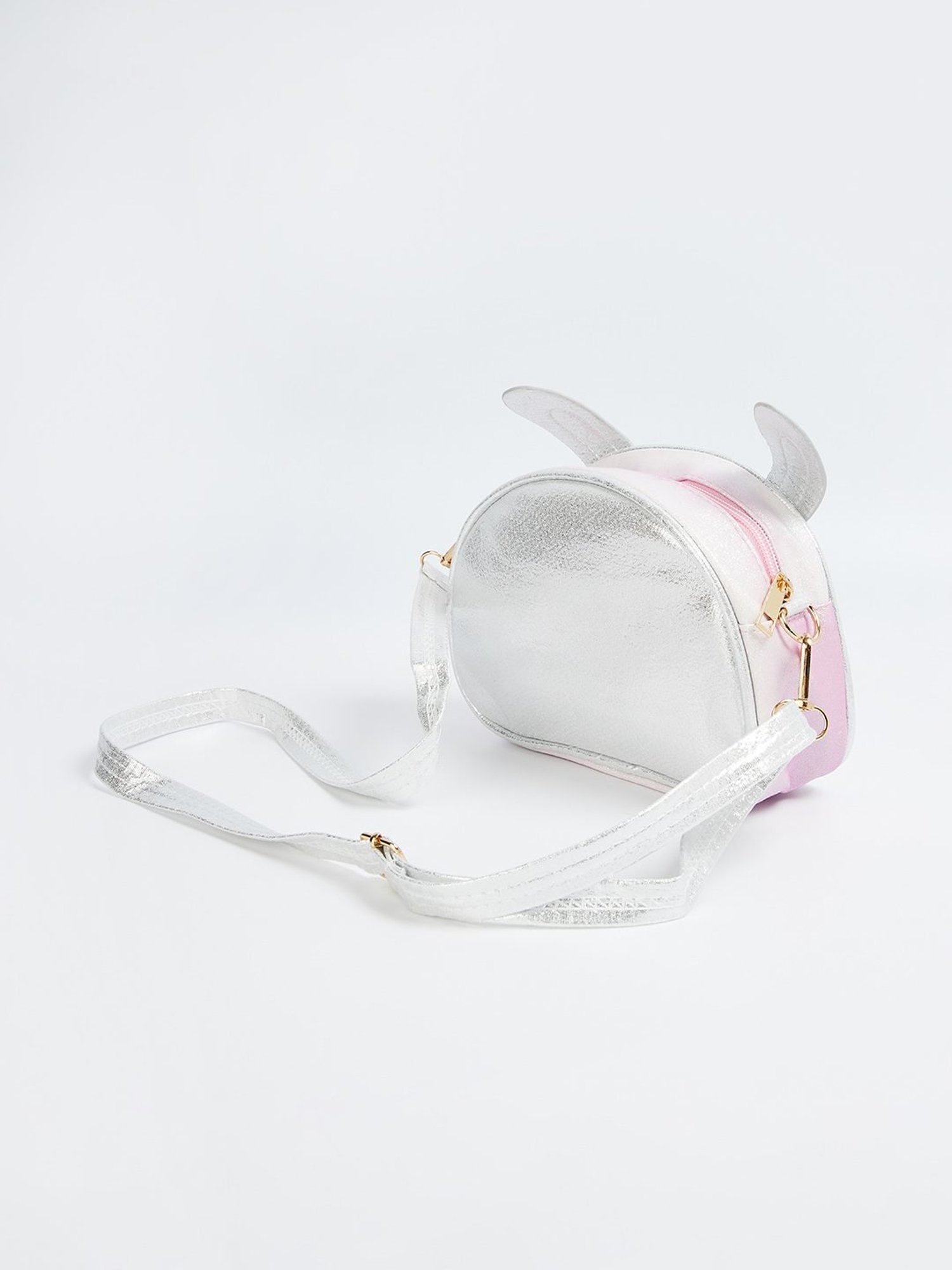 Ginger by Lifestyle Silver Shimmer Cross Body Bag