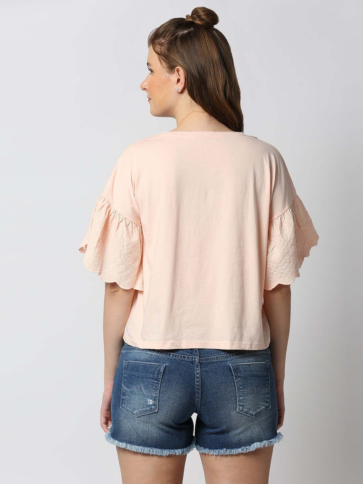 Pepe Jeans Pink Cotton Regular Fit T-Shirt